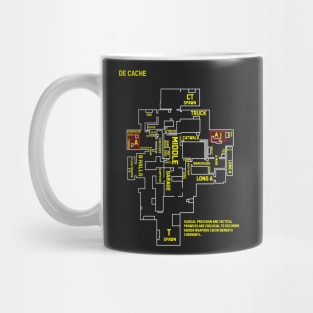 T-Shirt Csgo cache map overview Mug